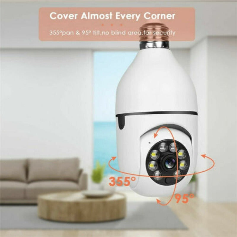 IR E27 Light Bulb Camera 1080P HD Wireless Wifi Security