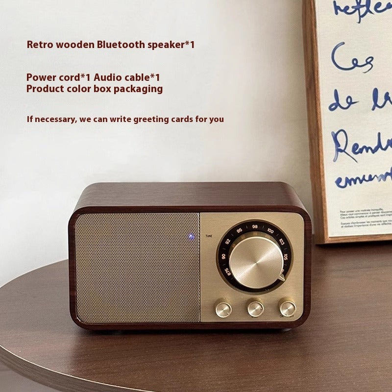 Retro Wooden Wireless Bluetooth Speaker