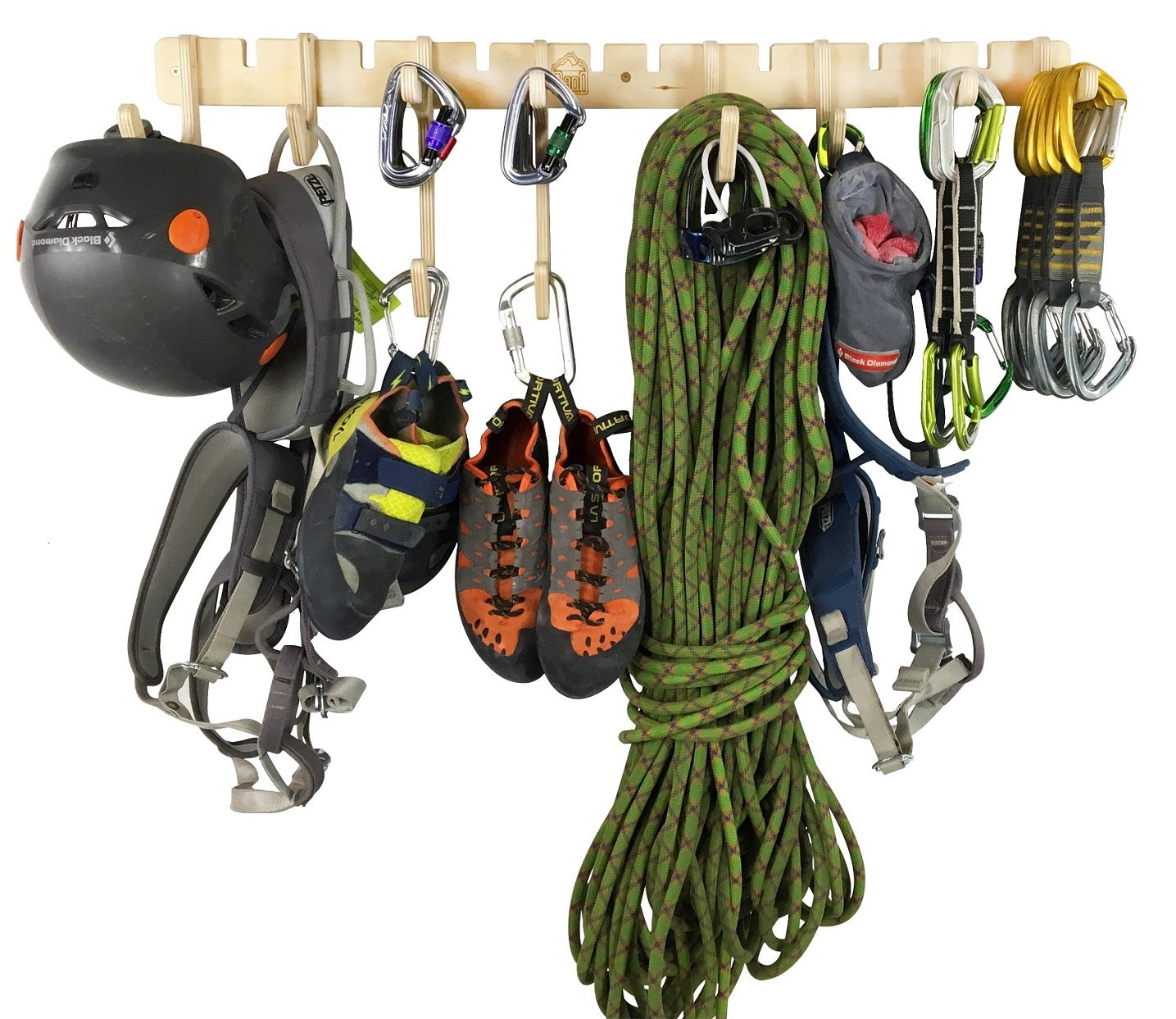 THE ANCHOR climbing gear rack