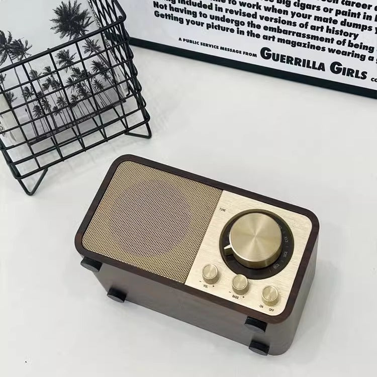 Retro Wooden Wireless Bluetooth Speaker